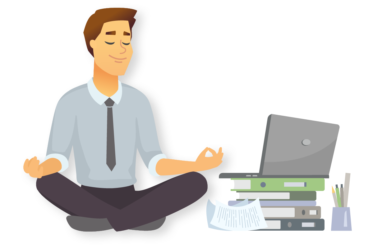 A man relaxing symbolizing the high security of ChartPixel's AI